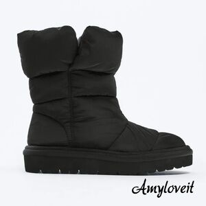 Zara Puffer Quilted Boots #71